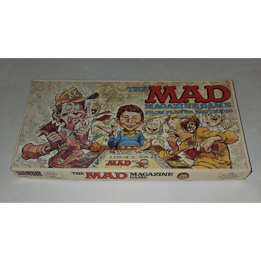 VTG MAD Magazine Game COMPLETE Gameboard Dice Tokens Cards Instructions